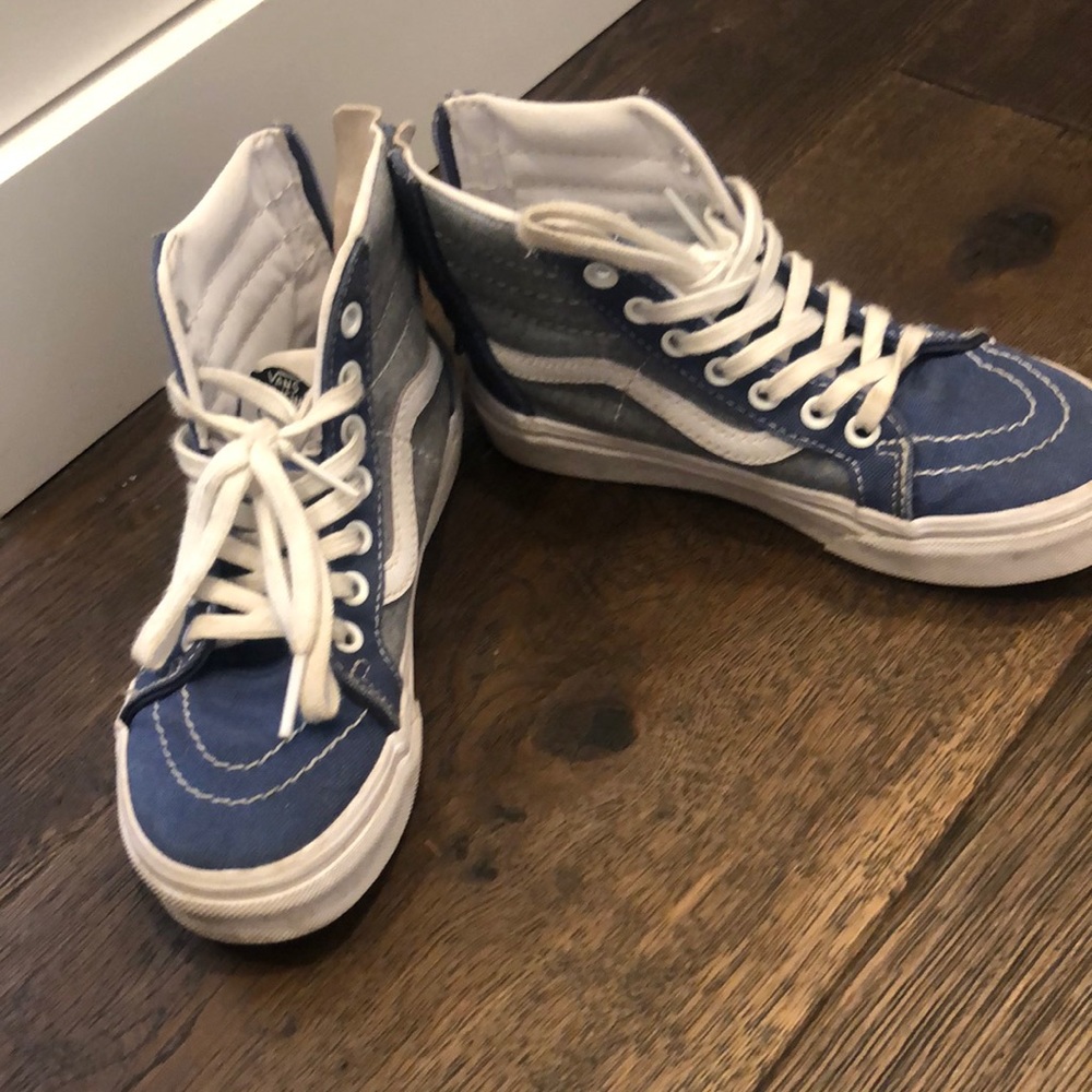 Kids vans size 13 barley worn